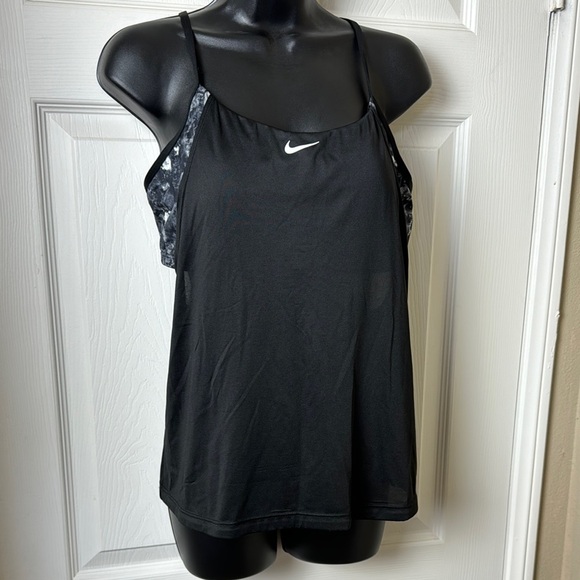 Nike Swim Layered Tankini and Athletic Top with Relaxed Fit - Size L - Picture 2 of 5
